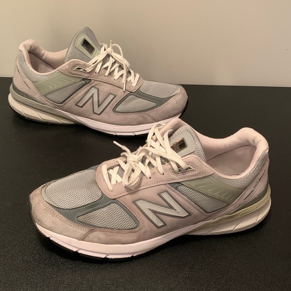 New Balance Other - New Balance 990v5 Wide Men's Size 14 2E US Gray Suede Athletic Shoes M990GL5